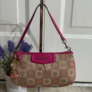 Coach Vintage Pink and Tan Mini Bag
